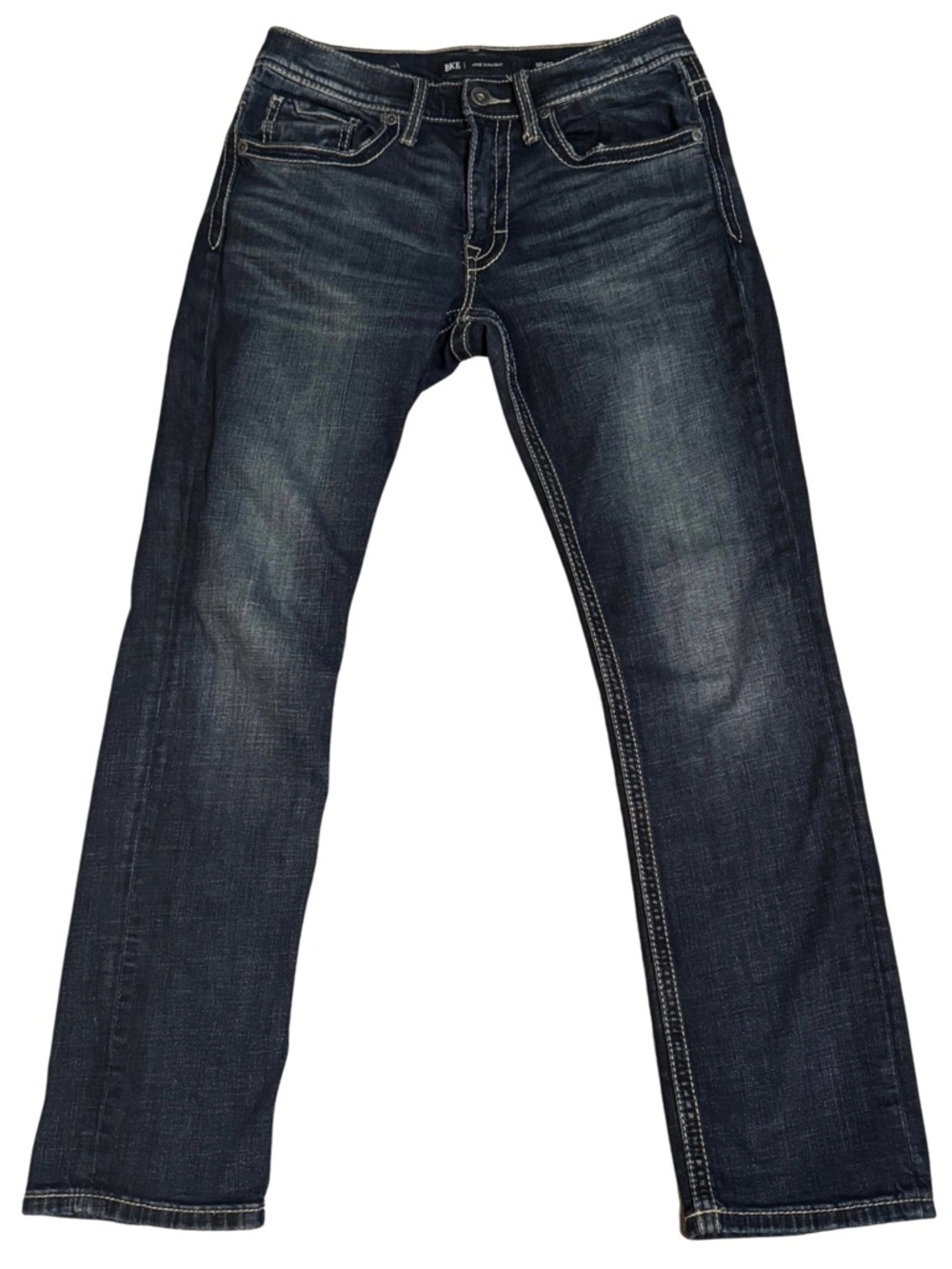 BKE Men's Jake Straight Leg Dark Indigo Jeans